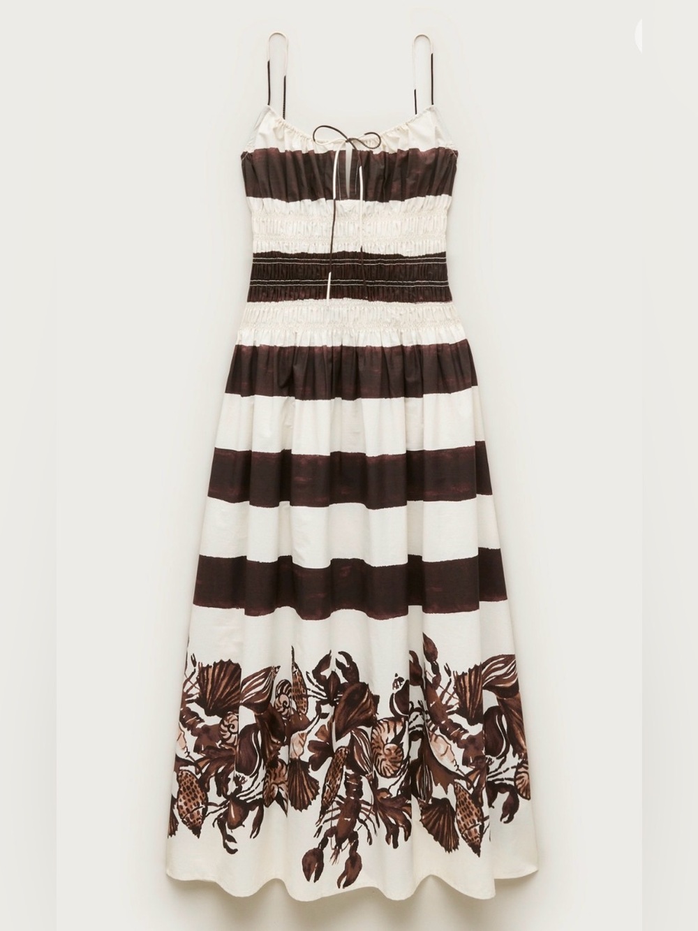 J Crew Reverie dress in lobster & seashell print
